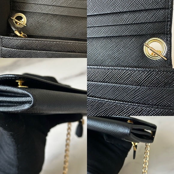 💎PRADA SAFFIANO LEATHER WALLET ON CHAIN💎 - Picture 13 of 16